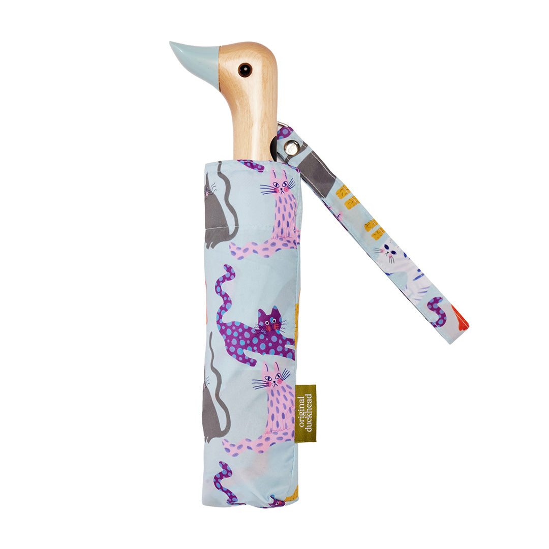 Original Duckhead Arty Cats Compact Umbrella