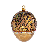 Jeweled Leopard-Print Egg Ornament