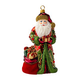 Deck the Halls Santa Ornament
