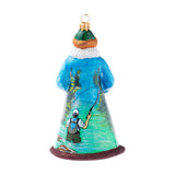 Fly Fishing Santa Ornament