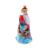 Dashing Through the Snow Santa Ornament