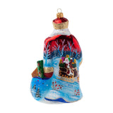 Dashing Through the Snow Santa Ornament