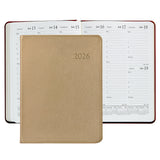 2026 Desk Diary, White Gold