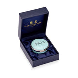 Halcyon Days x D.R. Harris Enamel Box, Pills