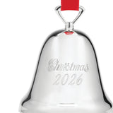 2026 Silver-Plated Christmas Bell Ornament