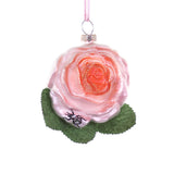 Cottage Rose with Beetle Ornament