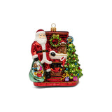 Santa at the Fireplace Ornament