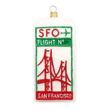 San Francisco Luggage Tag Ornament
