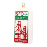 San Francisco Luggage Tag Ornament