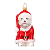 Westie in Santa Suit Ornament