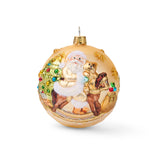 Santa Ball Ornament