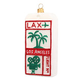Los Angeles Luggage Tag Ornament
