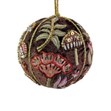 Mushroom Velvet Ball Ornament