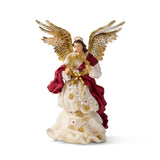 Holiday Angel with Golden Wreath