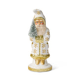 Gold Snowflakes Santa