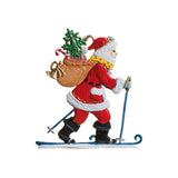 Skiing Santa Ornament