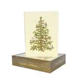 Pine Tree with Doves & Candles Note Cards, Set of 8