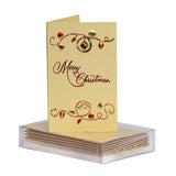 Merry Christmas Calligraphy Mini Note Cards, Set of 8