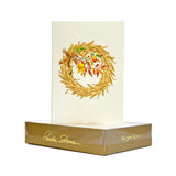Autumn Wheat Wreath Note Cards, Box of 8