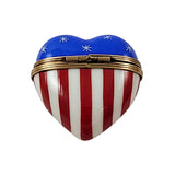 Stars & Stripes Heart Limoges
