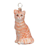 American Shorthair Orange Cat Ornament