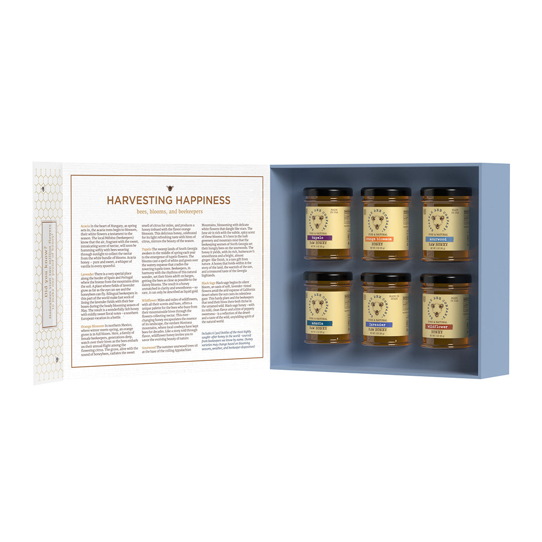 Savannah Bee Blossom to Bottle Honey Sampler, Set of 6