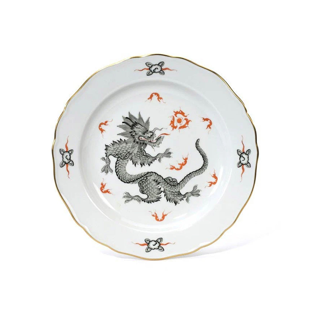 Meissen Ming Dragon Black Bread & Butter Plate