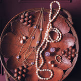 Station Necklace in Amethyst