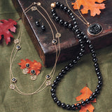 10mm Black Nephrite Jade Bead Earrings