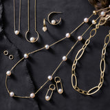 Floating White Pearl Necklace