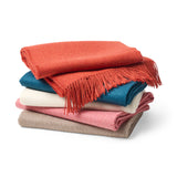 Paris Baby Alpaca Throw, Tangerine Melange