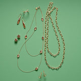 Oval Link Long Necklace