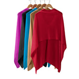 Cashmere Poncho, Boysenberry