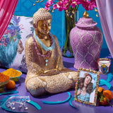 Tumbled Aquamarine Eight-Strand Twist Necklace