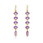 Kothari Amethyst Long Drop Earrings