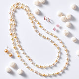 Orion Earrings in Golden South Sea Pearls & Diamonds