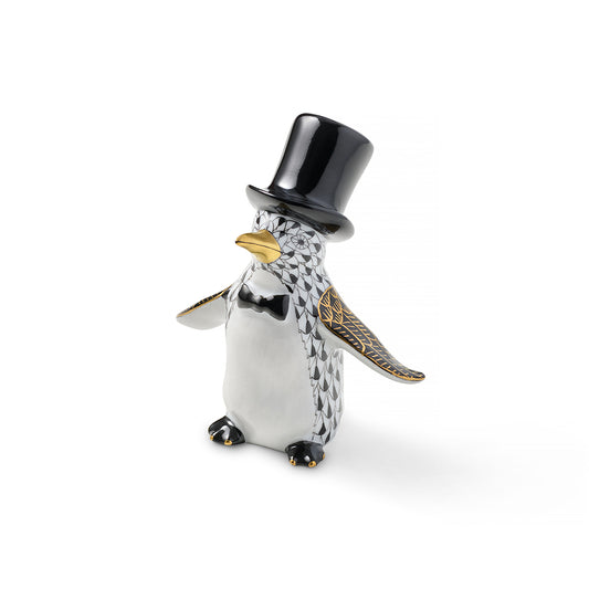 Herend Tuxedo Penguin, Black