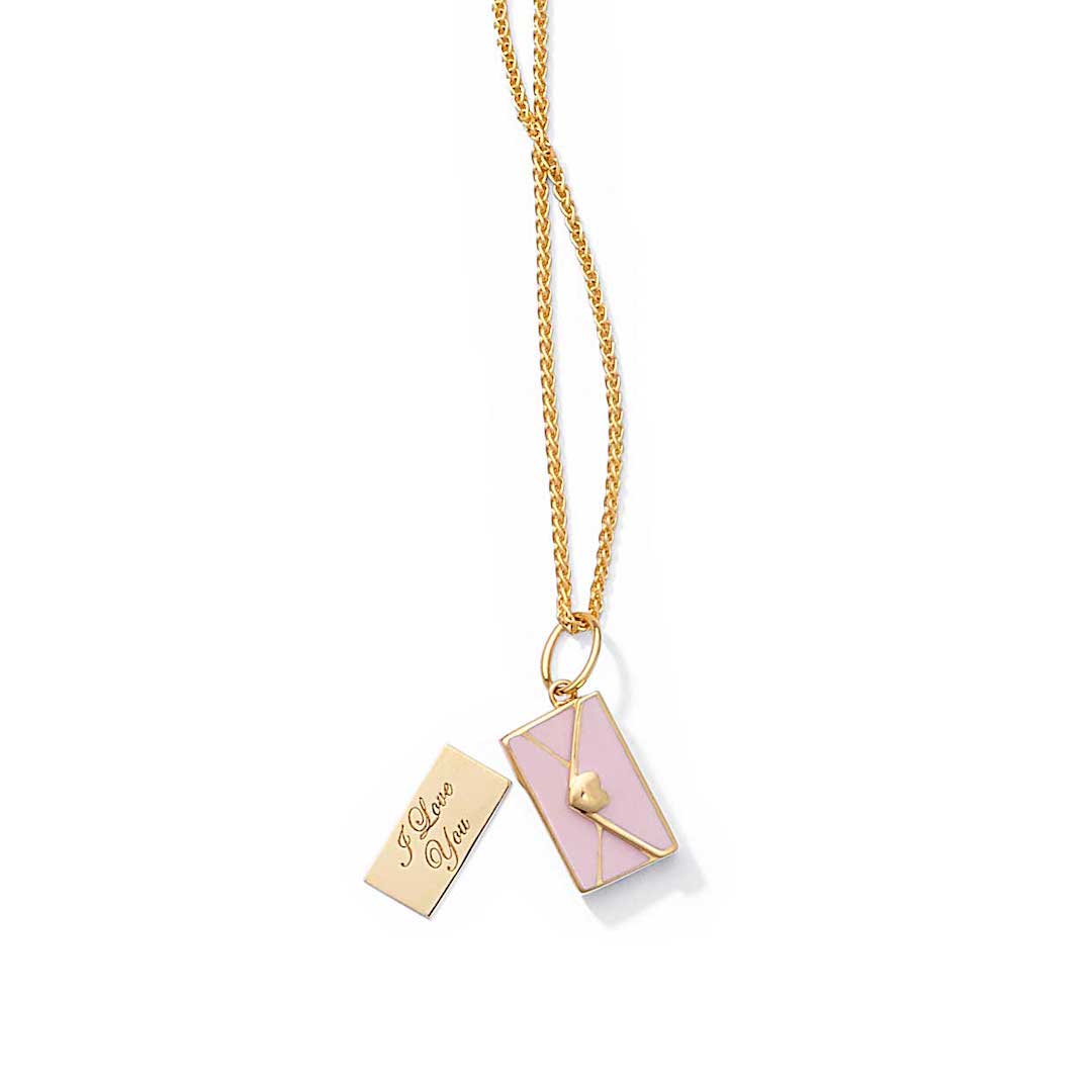 Gump's Signature Love Letter Charm, Pink