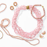 Diamond & Pink Plique-à-Jour Butterfly Earrings