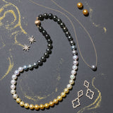 8mm Ombre Tahitian & South Sea Pearl Necklace