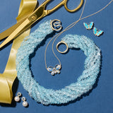 Aquamarine 9-Strand Twist Necklace