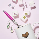 Dottie Earrings in Rose Quartz