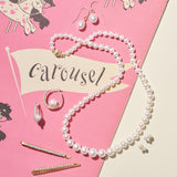 Diamond & Pearl Hoop Earrings