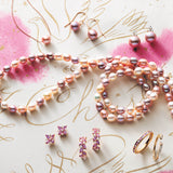 Pink Pearl Floating Necklace
