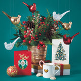 Holly Ornament Holiday Cards, Set of 8