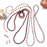 Faceted Garnet Rope Necklace