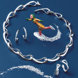Infinity Long Necklace, Silver