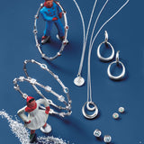 Silver Offspring Interlocked Earrings