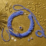 Tanzanite Rondelle Beaded Bracelet