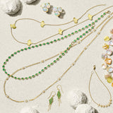 Emerald Woven Necklace